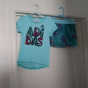 Adidas Top and Skirt set sz 6
